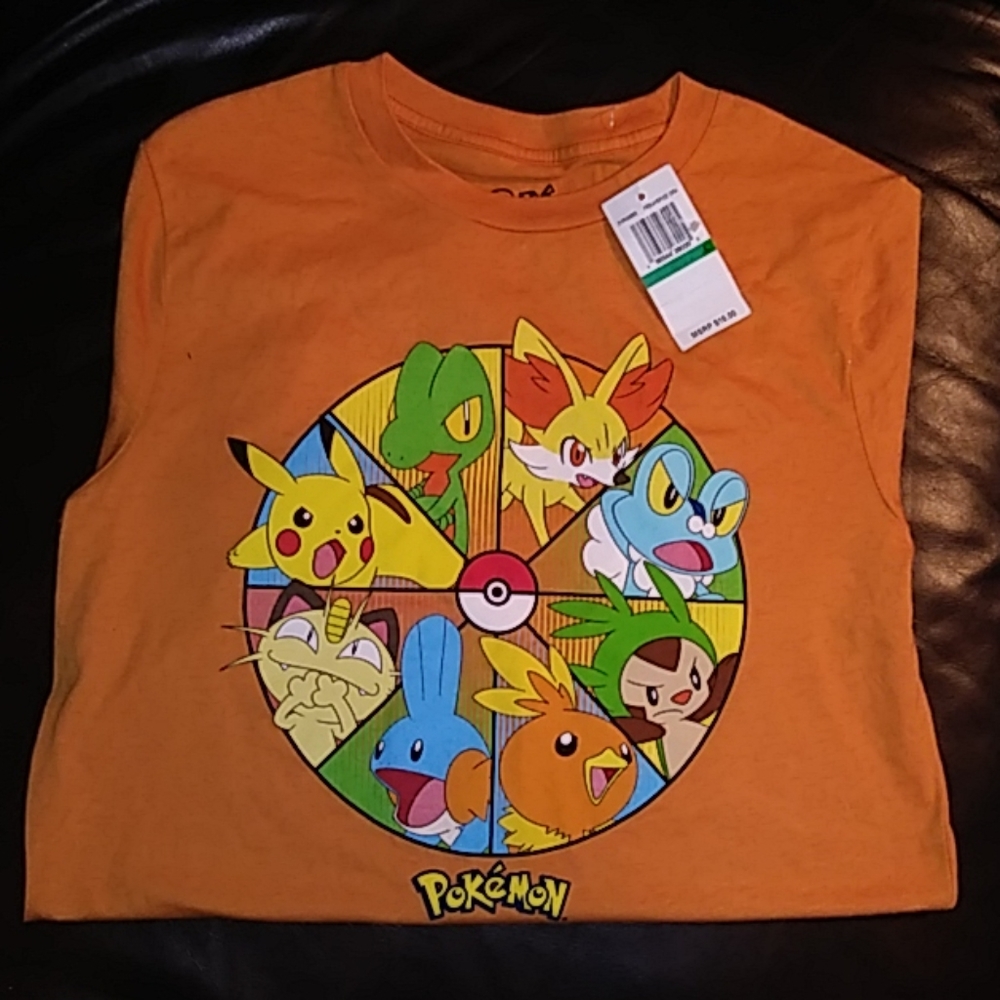 Official Pokemon multi-character Graphic shirt.